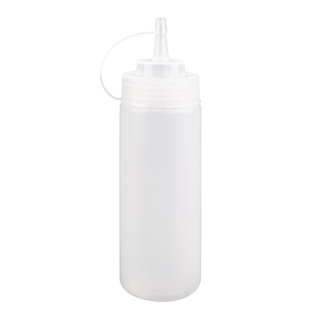Nisbets Essentials Squeeze Bottle Clear - 12oz (Pack 6)