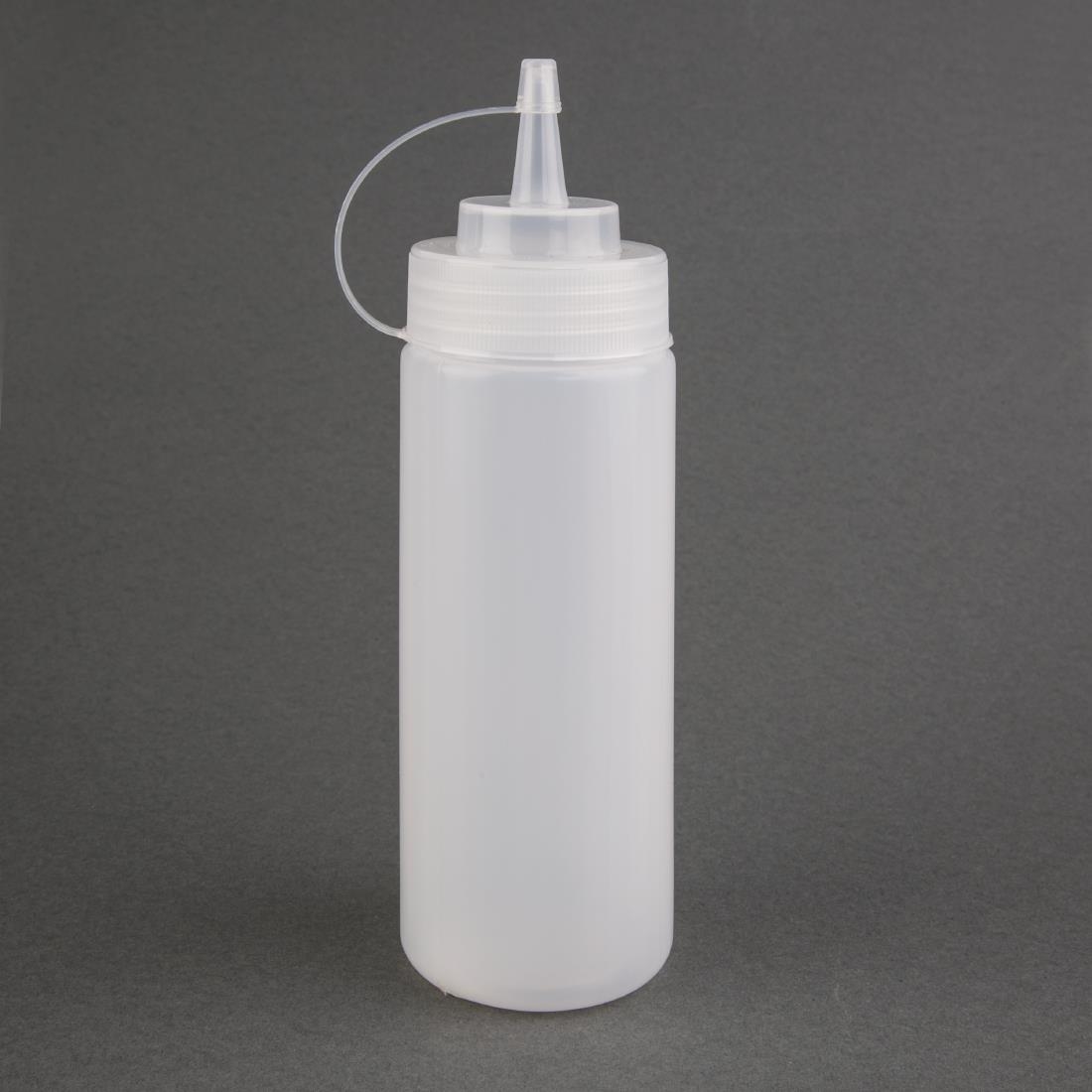 Nisbets Essentials Squeeze Bottle Clear - 12oz (Pack 6) - Image 3
