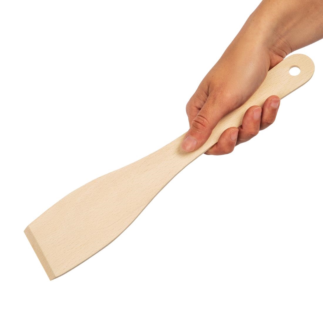 "Nisbets Essentials Wooden Spatula - 12""" - Image 2