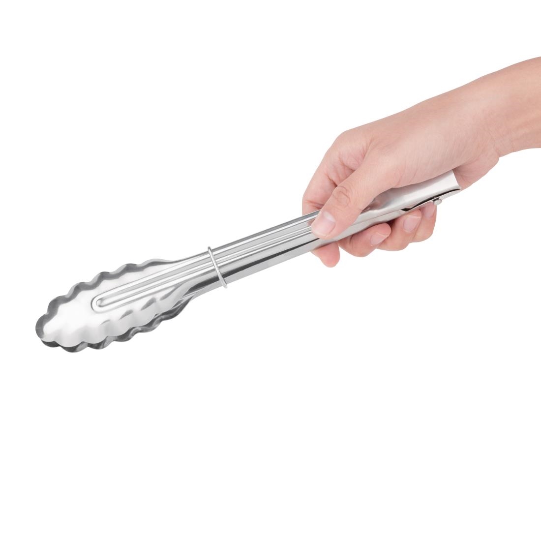 Nisbets Essentials Catering Tongs - 240mm 9 1/2" - Image 2
