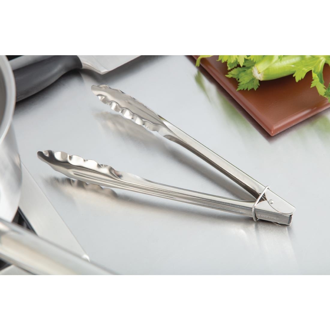 Nisbets Essentials Catering Tongs - 240mm 9 1/2" - Image 7