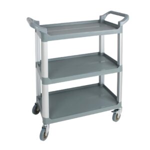 Nisbets Essentials Compact Mobile Trolley Polypropylene Grey