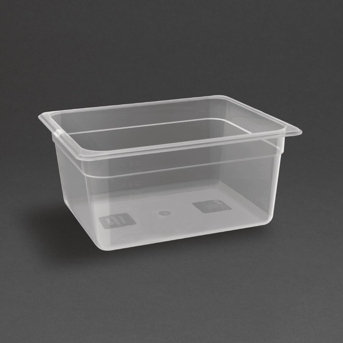 Nisbets Essentials Polypropylene GN Container - 1/2 150mm 8.9Ltr - Image 2