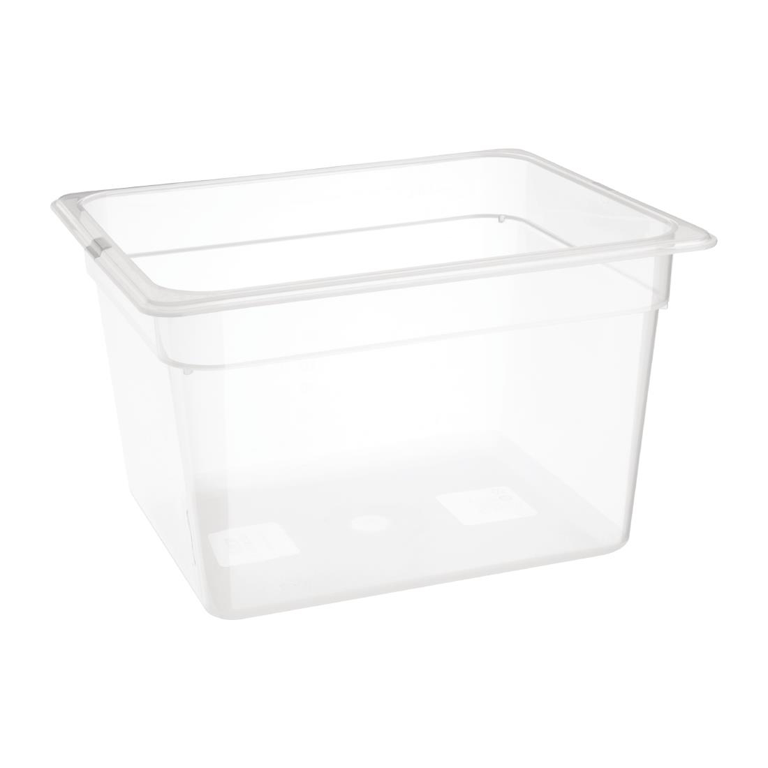 Nisbets Essentials Polypropylene GN Container - 1/2 200mm 11.7Ltr