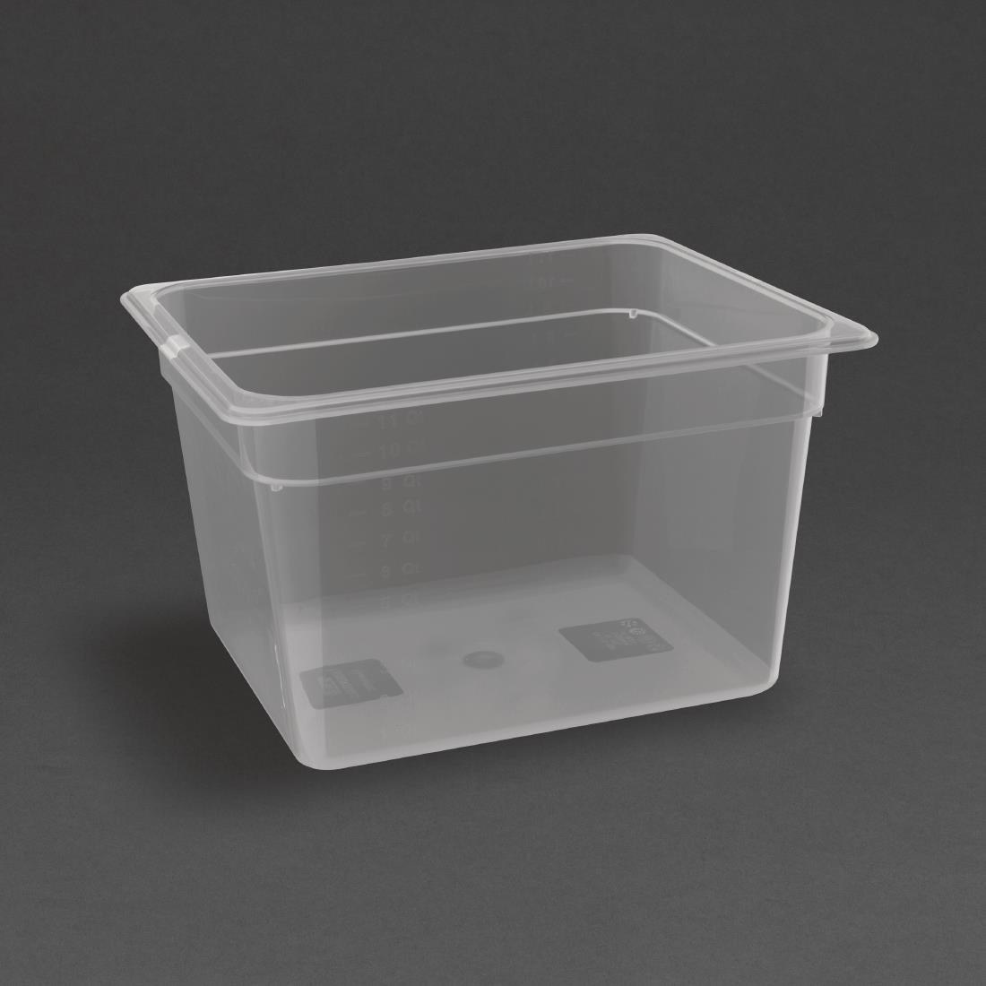 Nisbets Essentials Polypropylene GN Container - 1/2 200mm 11.7Ltr - Image 2