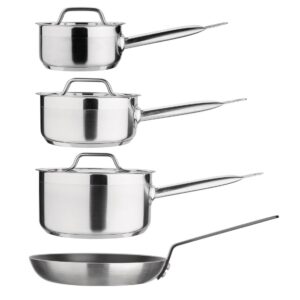 Nisbets Essentials Saucepan & Frypan Set