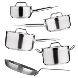 Nisbets Essentials Saucepan Stewpan & Frypan Set