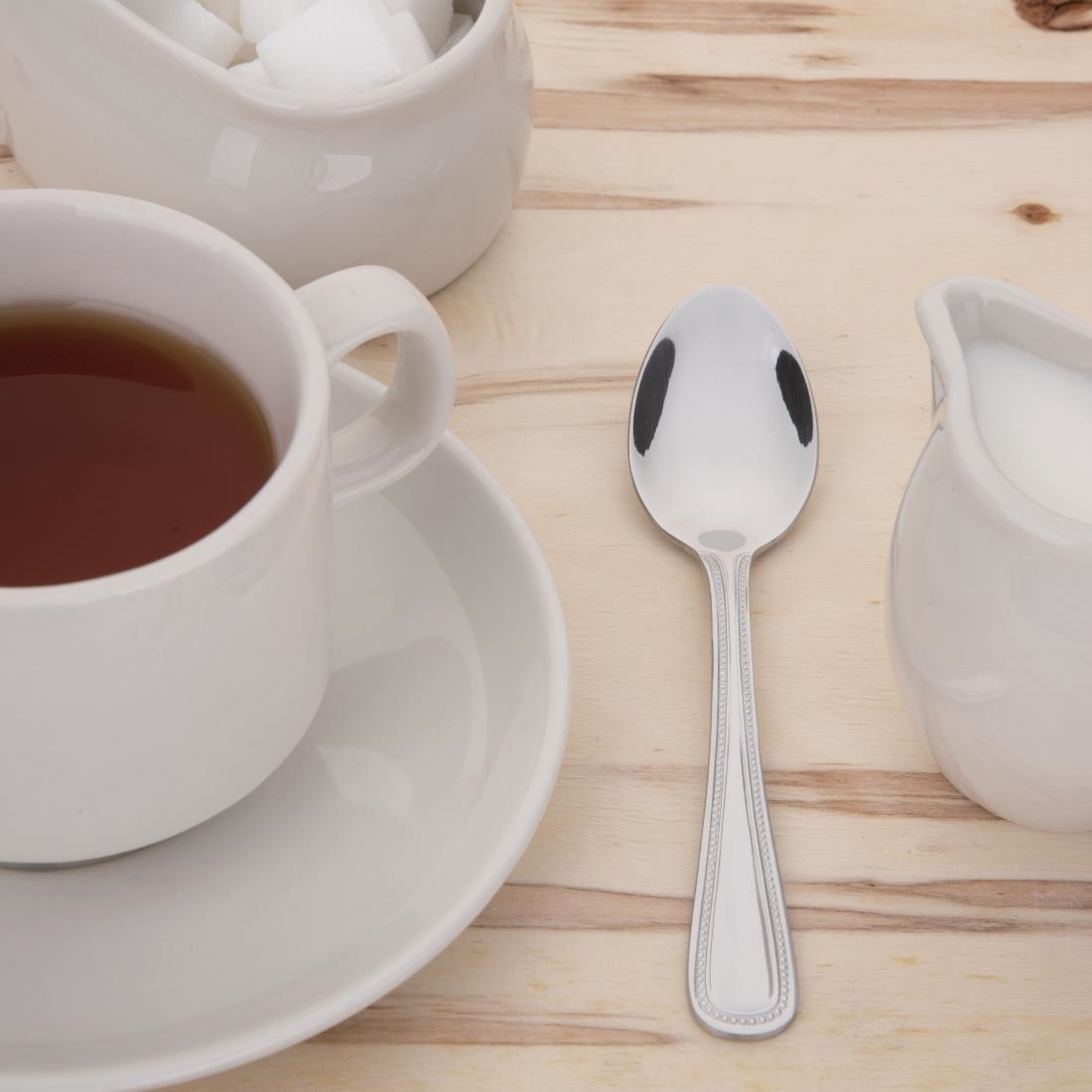 Olympia Bead Tea Spoon St/St (Box 12) - Image 6