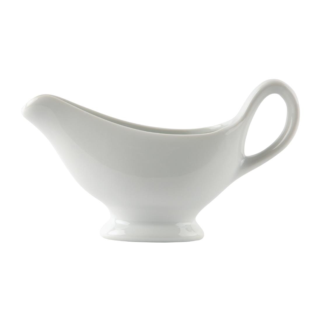 Olympia Whiteware Gravy Boat - 180ml 6 1/10fl oz (Box 6) - Image 5