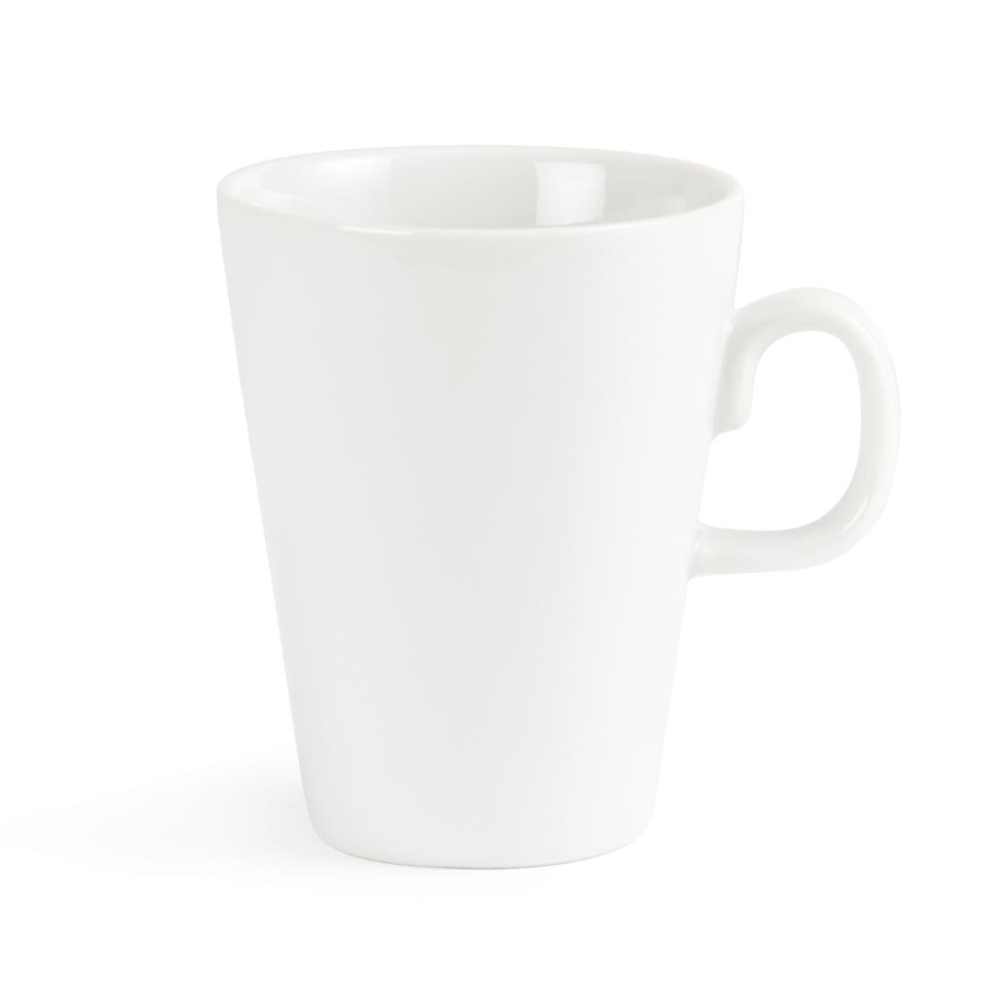 Olympia Whiteware Latte Mug - 310ml 10.4fl oz (Box 12) - Image 2
