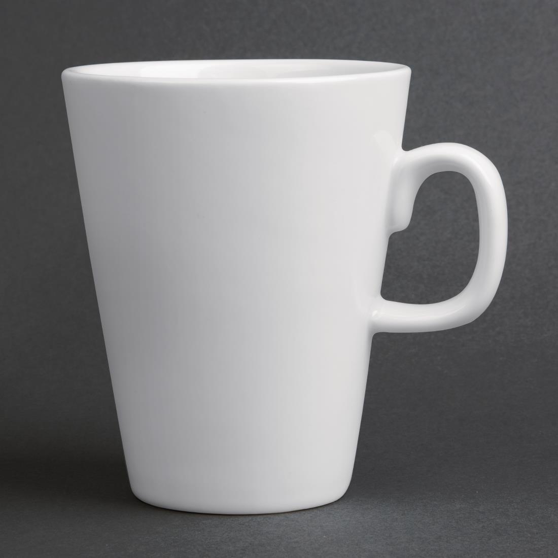 Olympia Whiteware Latte Mug - 310ml 10.4fl oz (Box 12) - Image 3
