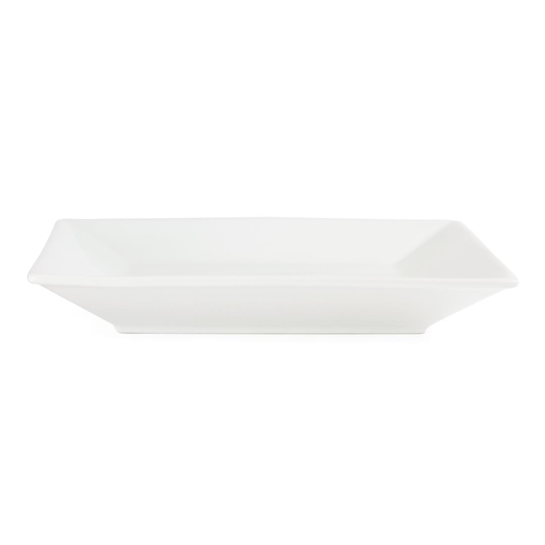 Olympia Whiteware Square Plate Wide Rim - 250mm (Box 6) - Image 4