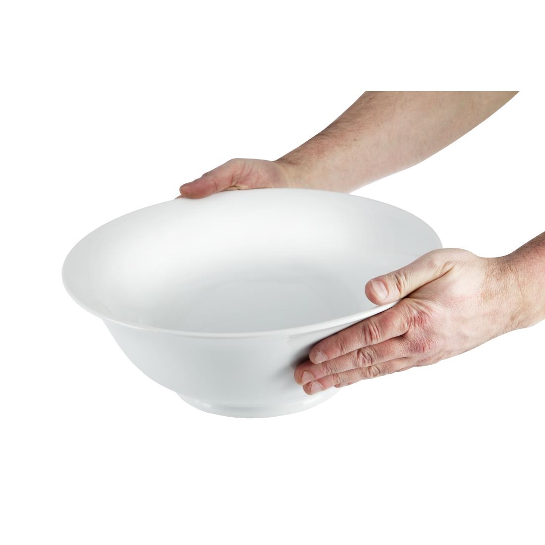 Olympia Whiteware Serving Platters Large Salad Bowl - 330mm - Image 5