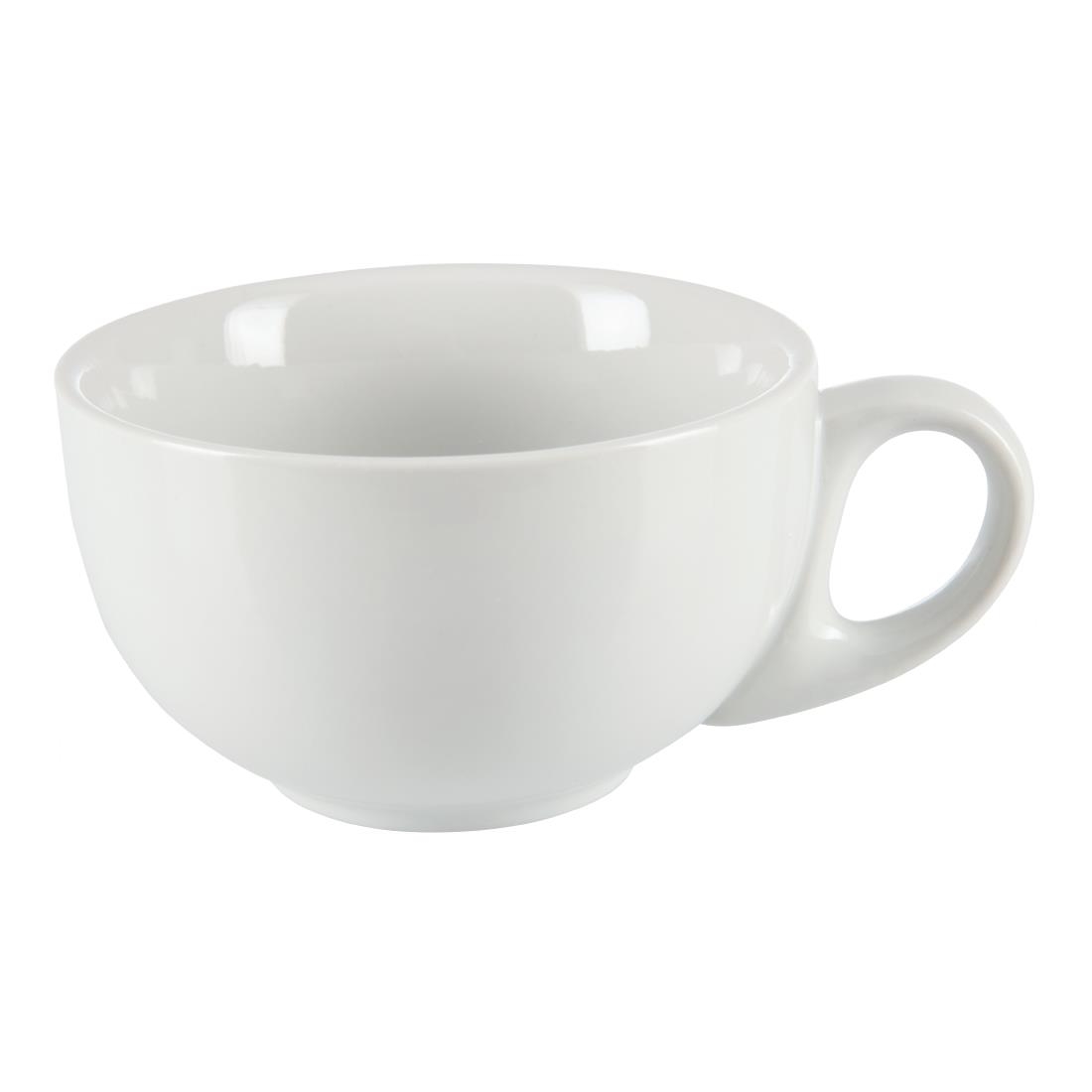 Olympia Whiteware Cappuccino Cup - 284ml 9.6fl oz (Box 12) - Image 2