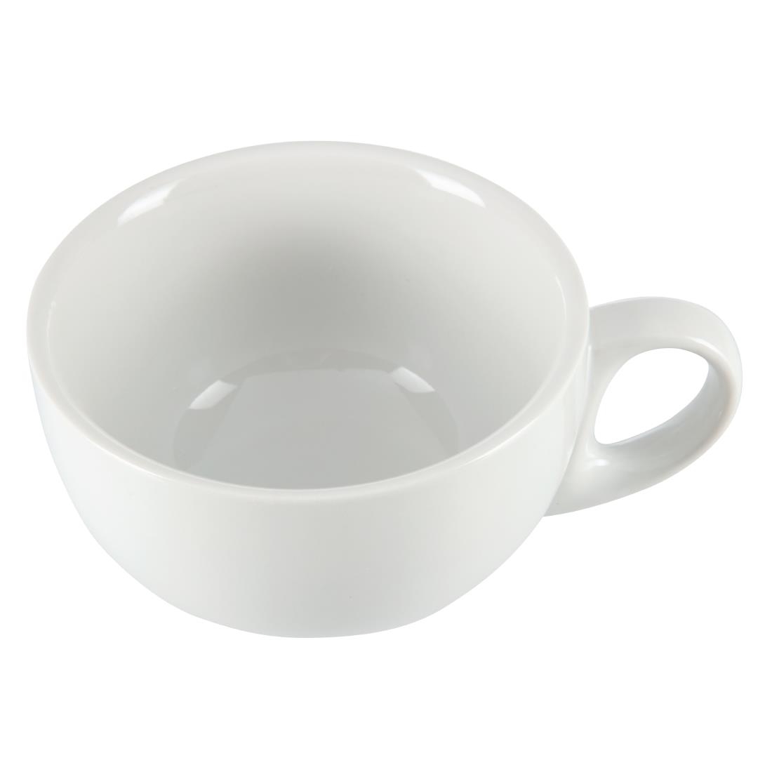 Olympia Whiteware Cappuccino Cup - 284ml 9.6fl oz (Box 12) - Image 3
