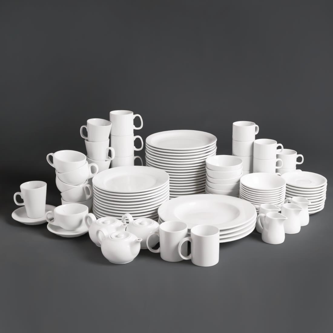 Olympia Whiteware Cappuccino Cup - 284ml 9.6fl oz (Box 12) - Image 9