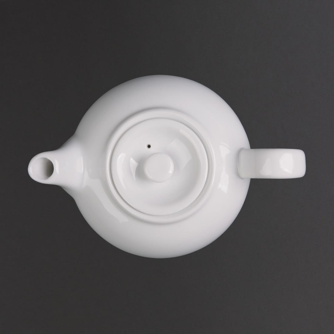 Olympia Whiteware Teapot - 426ml 14.4fl oz (Box 4) - Image 5