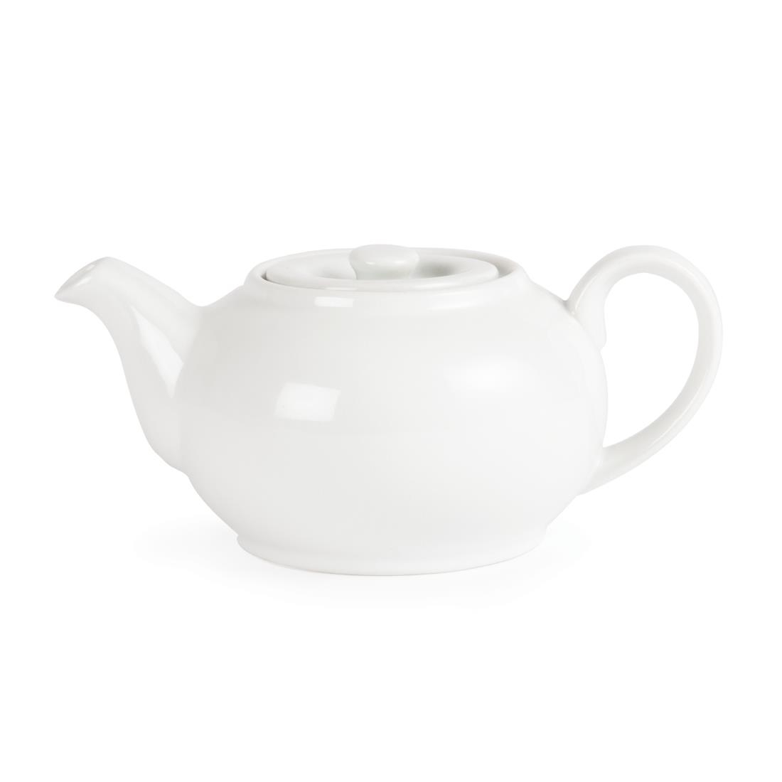 Olympia Whiteware Teapot - 426ml 14.4fl oz (Box 4) - Image 8
