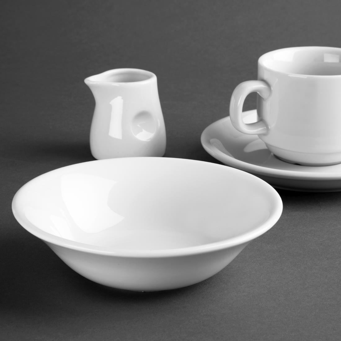 Olympia Whiteware Oatmeal Bowl - 150mm (Box 12) - Image 3