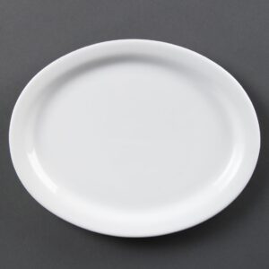 Olympia Whiteware Oval Plate/Platter - 250mm (Box 6)