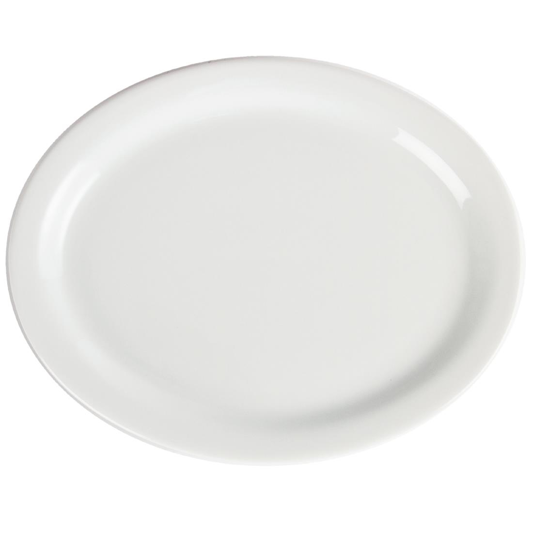Olympia Whiteware Oval Plate/Platter - 250mm (Box 6) - Image 3