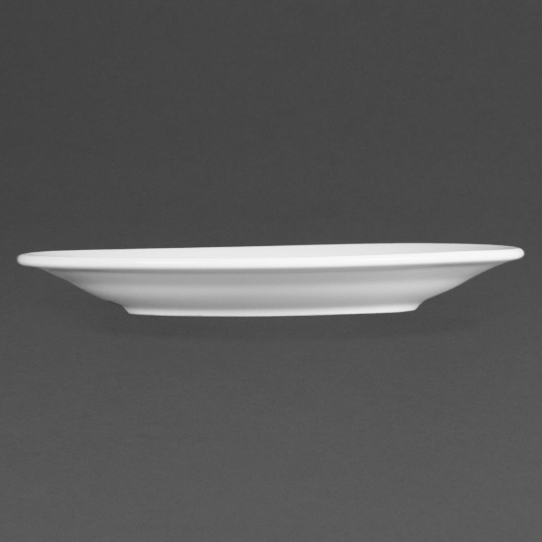Olympia Whiteware Wide Rimmed Plate - 165mm (Box 12) - Image 2