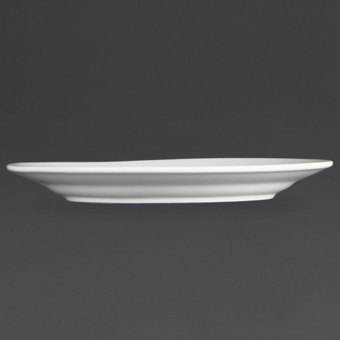 Olympia Whiteware Wide Rimmed Plate - 200mm (Box 12) - Image 5