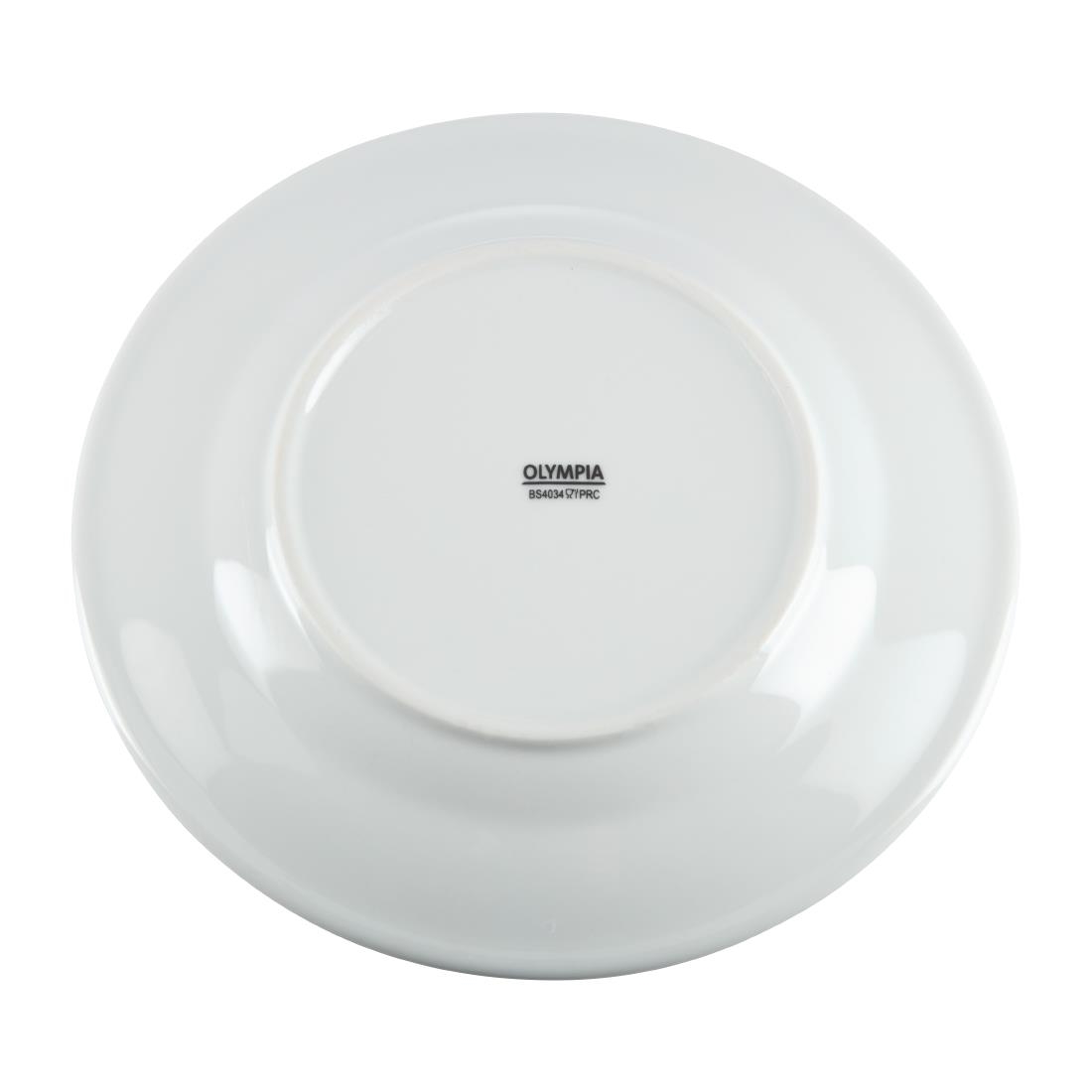 Olympia Whiteware Wide Rimmed Plate - 200mm (Box 12) - Image 7