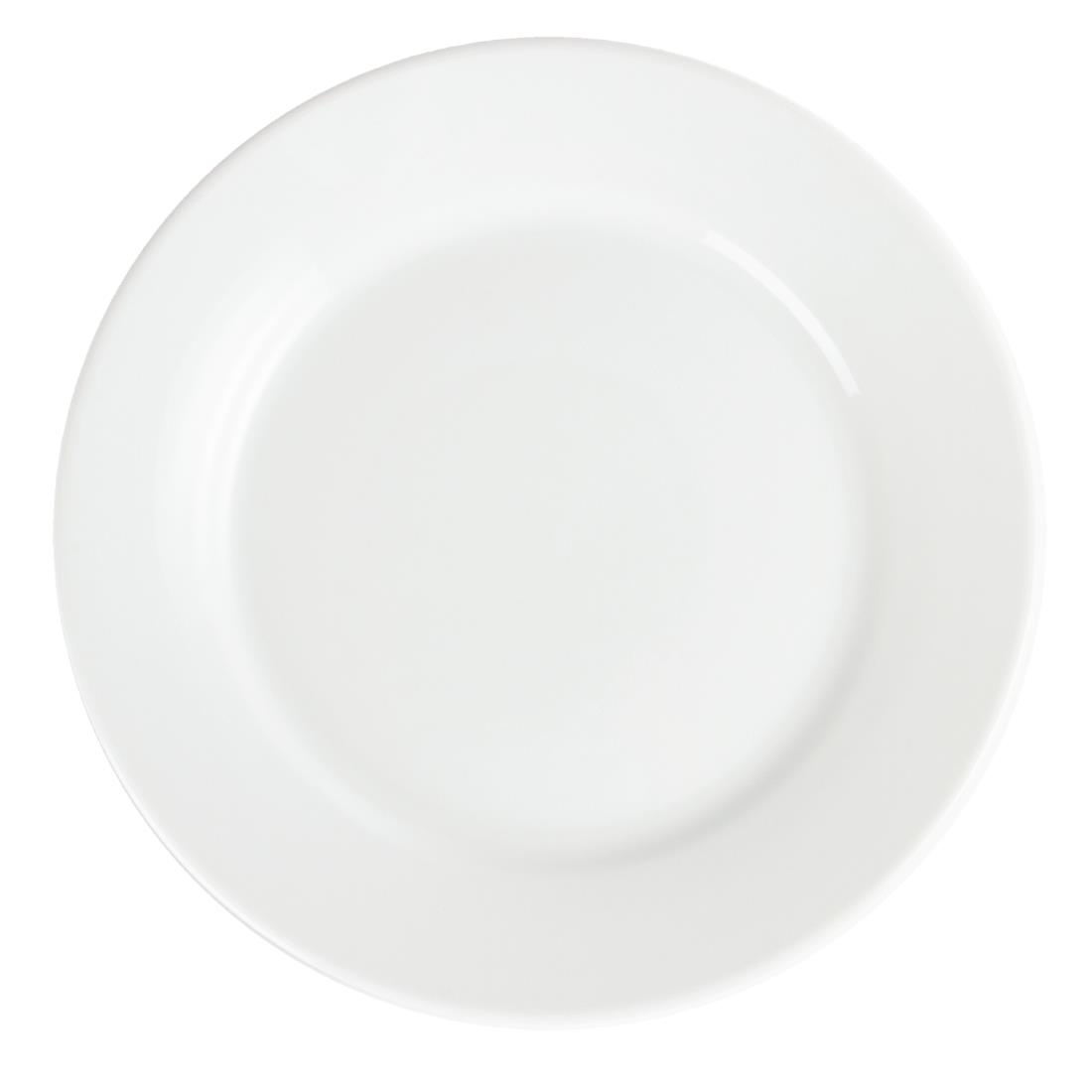 Olympia Whiteware Wide Rimmed Plate - 250m (Box 12) - Image 3