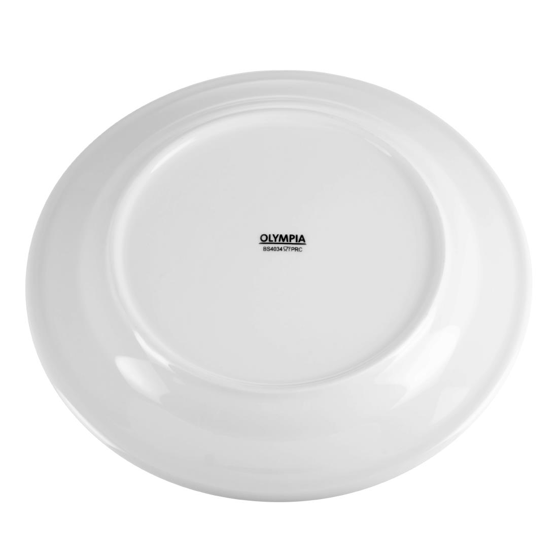 Olympia Whiteware Wide Rimmed Plate - 250m (Box 12) - Image 4