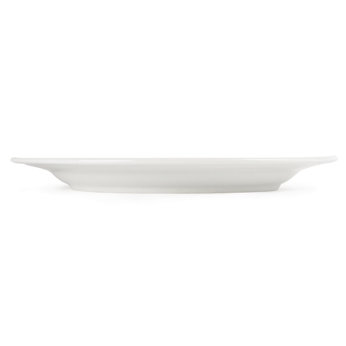 Olympia Whiteware Wide Rimmed Plate - 280mm (Box 6) - Image 7