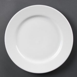 Olympia Whiteware Wide Rimmed Plate - 310mm (Box 6)