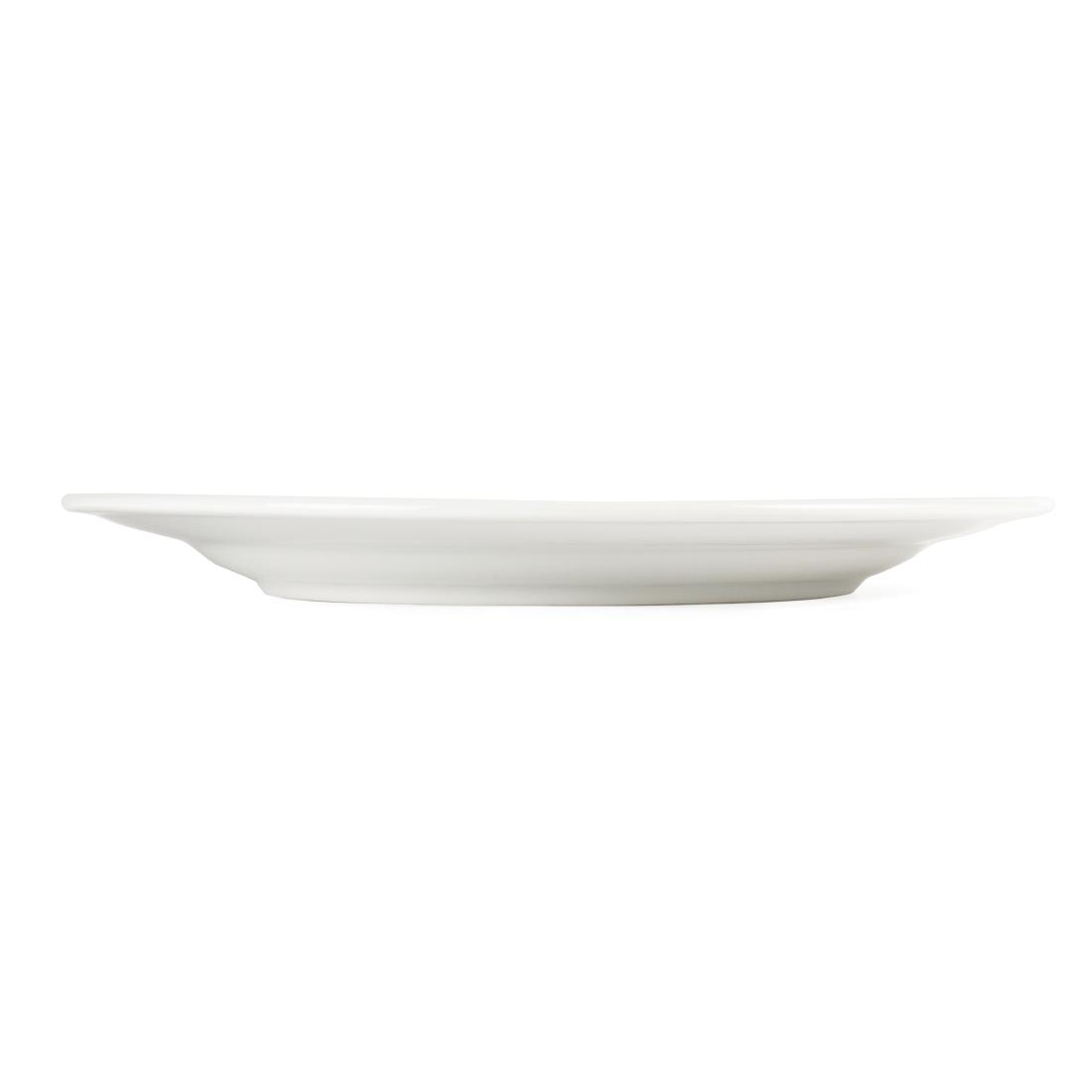 Olympia Whiteware Wide Rimmed Plate - 310mm (Box 6) - Image 4