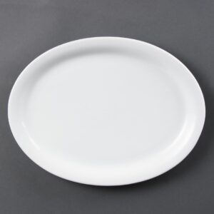 Olympia Whiteware Oval Plate/Platter - 295mm (Box 6)