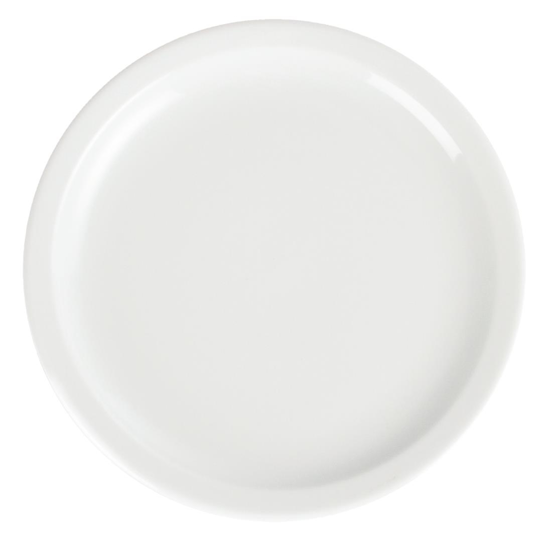 Olympia Whiteware Narrow Rimmed Plate - 230mm (Box 12) - Image 4