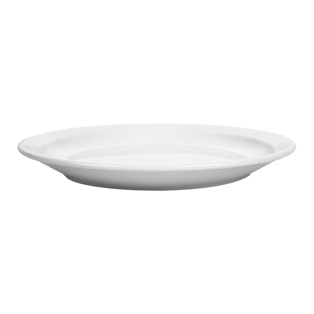 Olympia Whiteware Narrow Rimmed Plate - 250mm (Box 12) - Image 4
