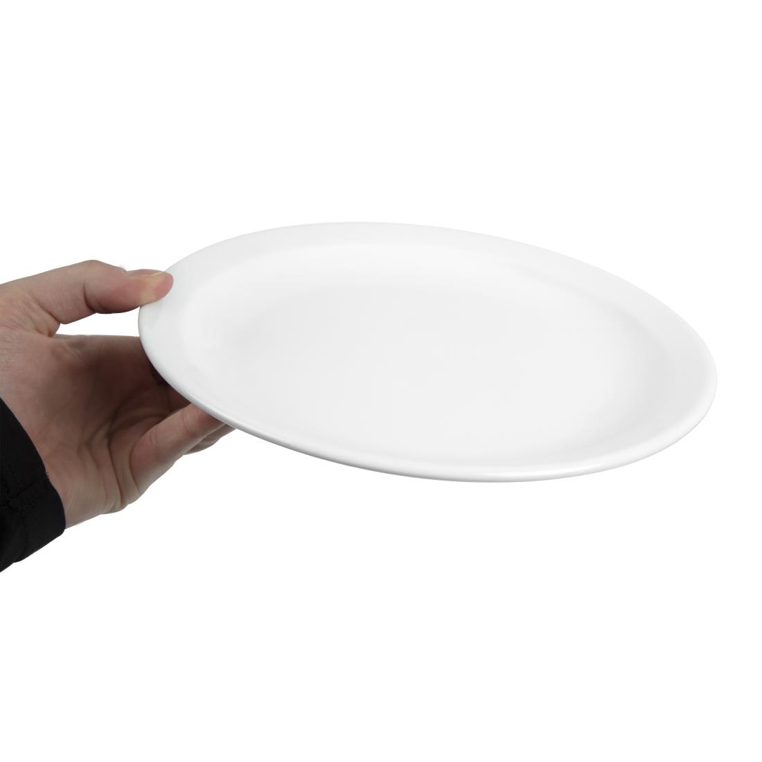 Olympia Whiteware Narrow Rimmed Plate - 250mm (Box 12) - Image 5