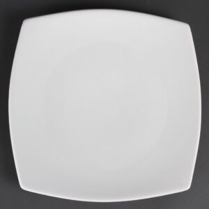 Olympia Whiteware Rounded Square Plate - 270mm (Box 6)
