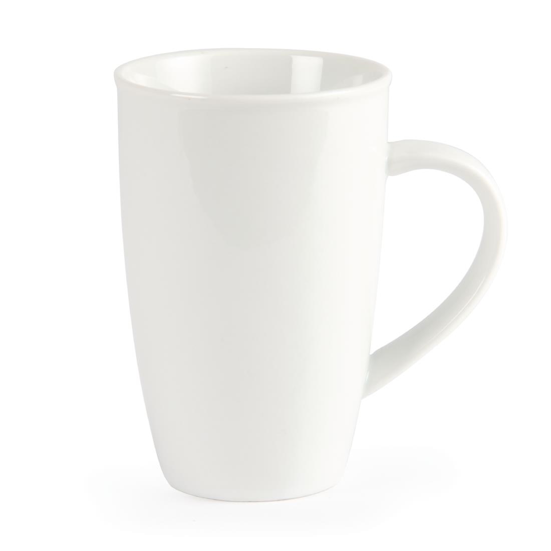Olympia Whiteware Latte Mug - 400ml 13.5fl oz (Box 6) - Image 2