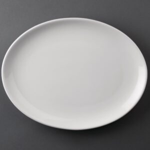 "EDLP Olympia Athena Oval Coupe Plate - 254x197mm 10x 7 3/4"" (Box 12)"