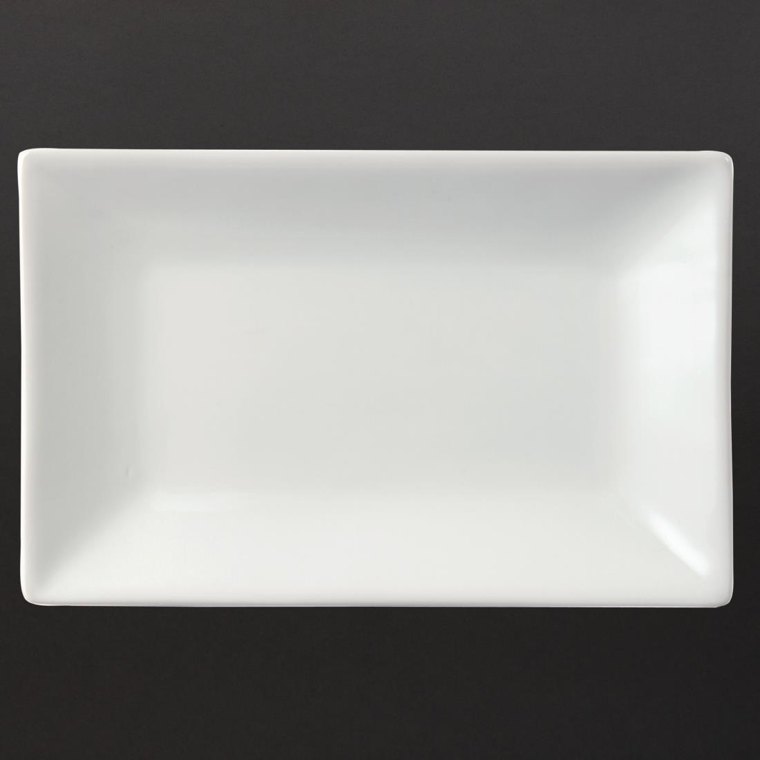 Olympia Whiteware Serving Rectangular Platter - 200x130mm (Box 6)