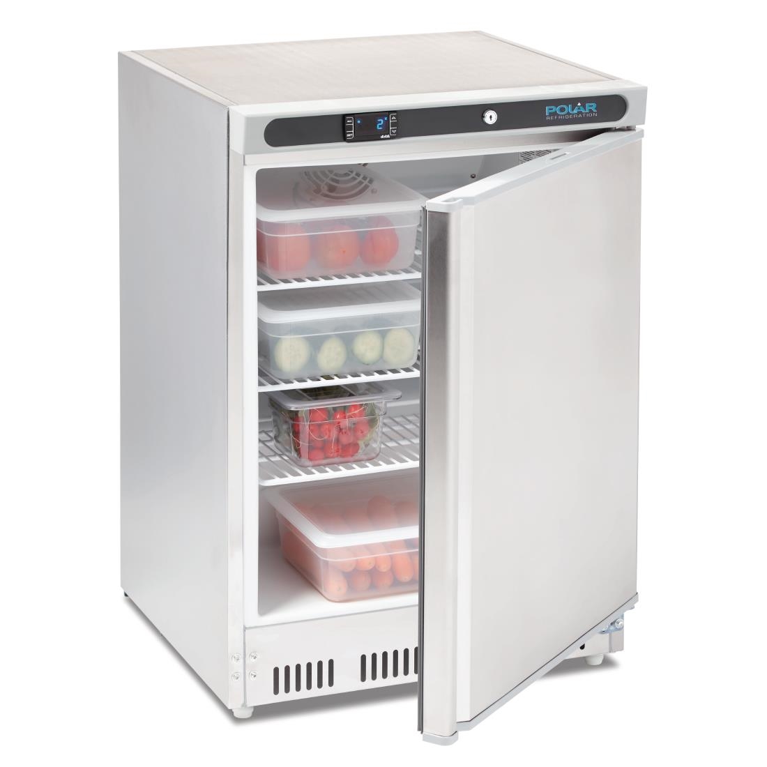 Polar C-Series Stainless Steel Under Counter Fridge - 150Ltr - Image 10