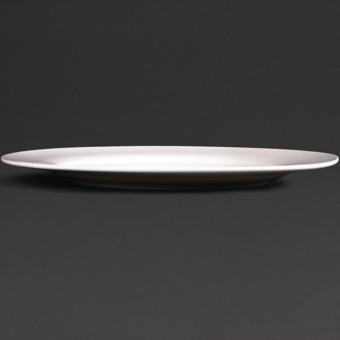 Olympia Lumina Wide Rimmed Round Plate - 270mm 10 1/2'' (Box 4) - Image 2