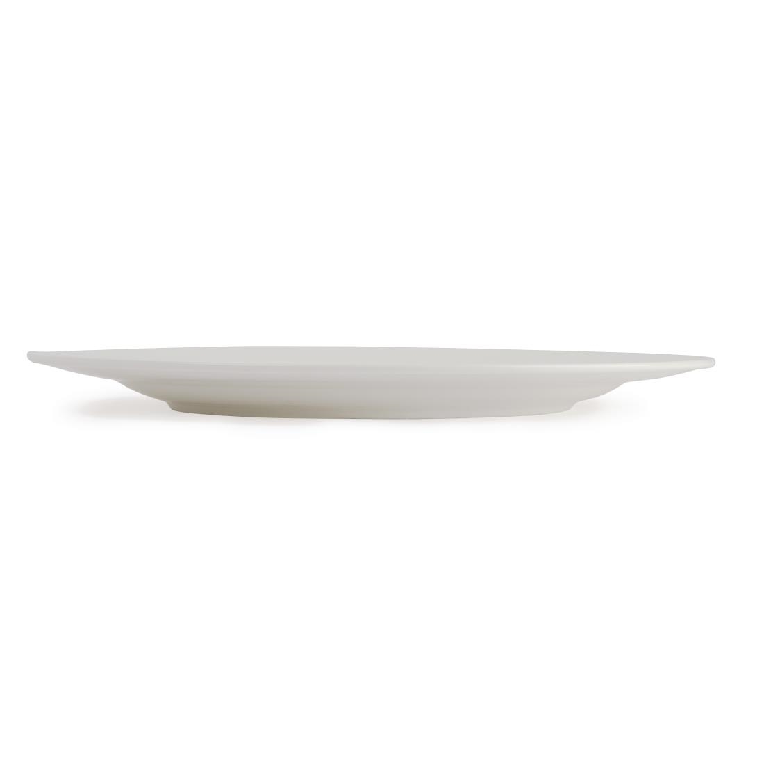 Olympia Lumina Wide Rimmed Round Plate - 270mm 10 1/2'' (Box 4) - Image 4