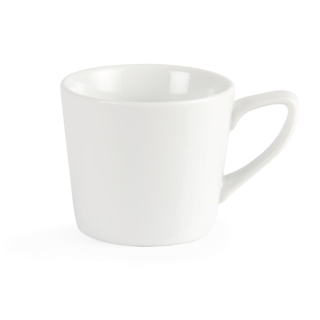 Olympia Whiteware Low Cup White - 200ml 6.76fl oz (Box 12) - Image 2