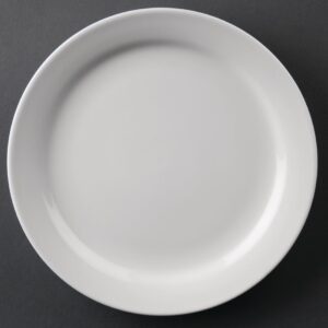 "EDLP Olympia Athena Narrow Rimmed Plate - 165mm 6 1/2"" (Box 12)"