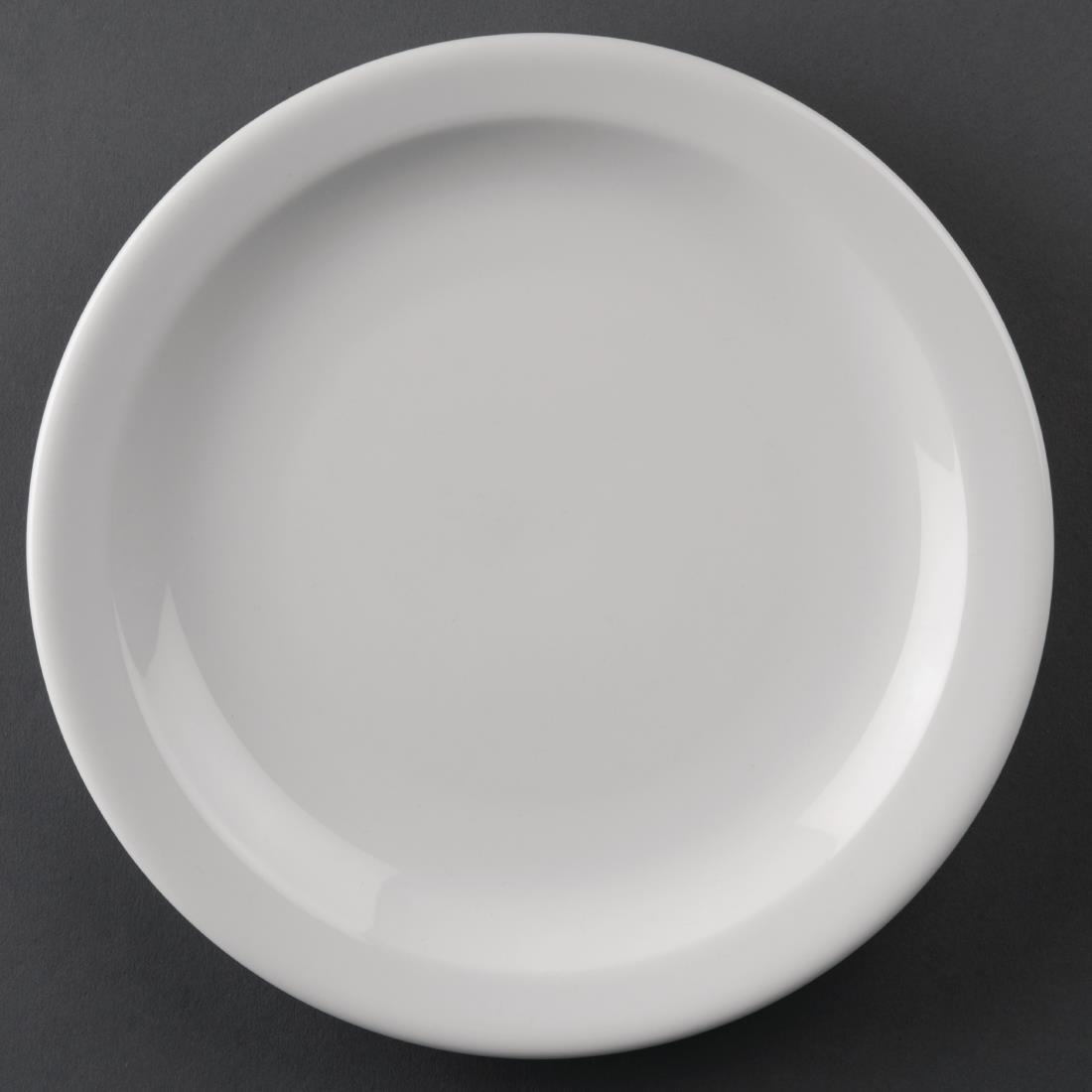 "EDLP Olympia Athena Narrow Rimmed Plate - 200mm 8"" (Box 12)"