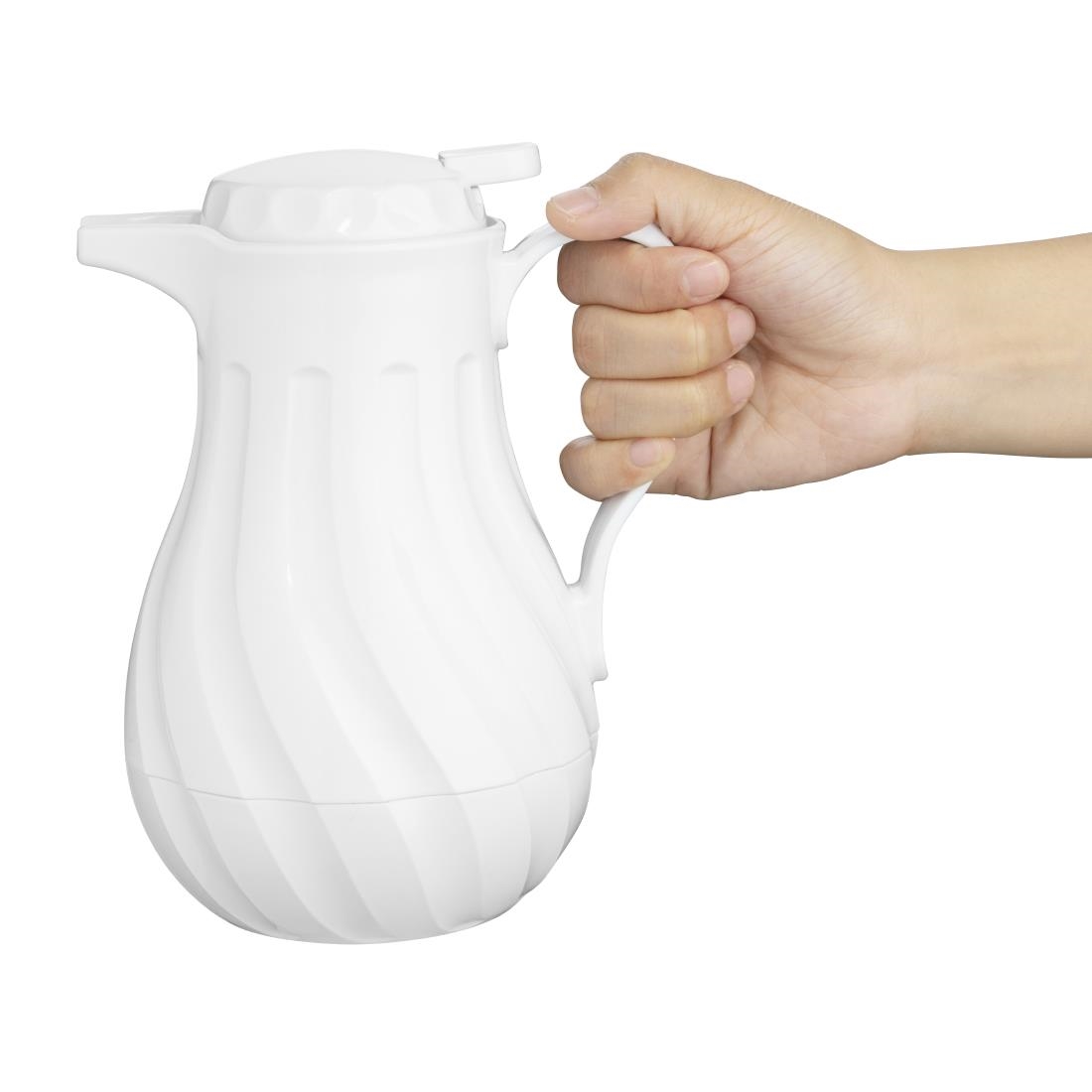 Olympia Insulated Swirl Jug White - 0.5Ltr 16.9fl oz - Image 2