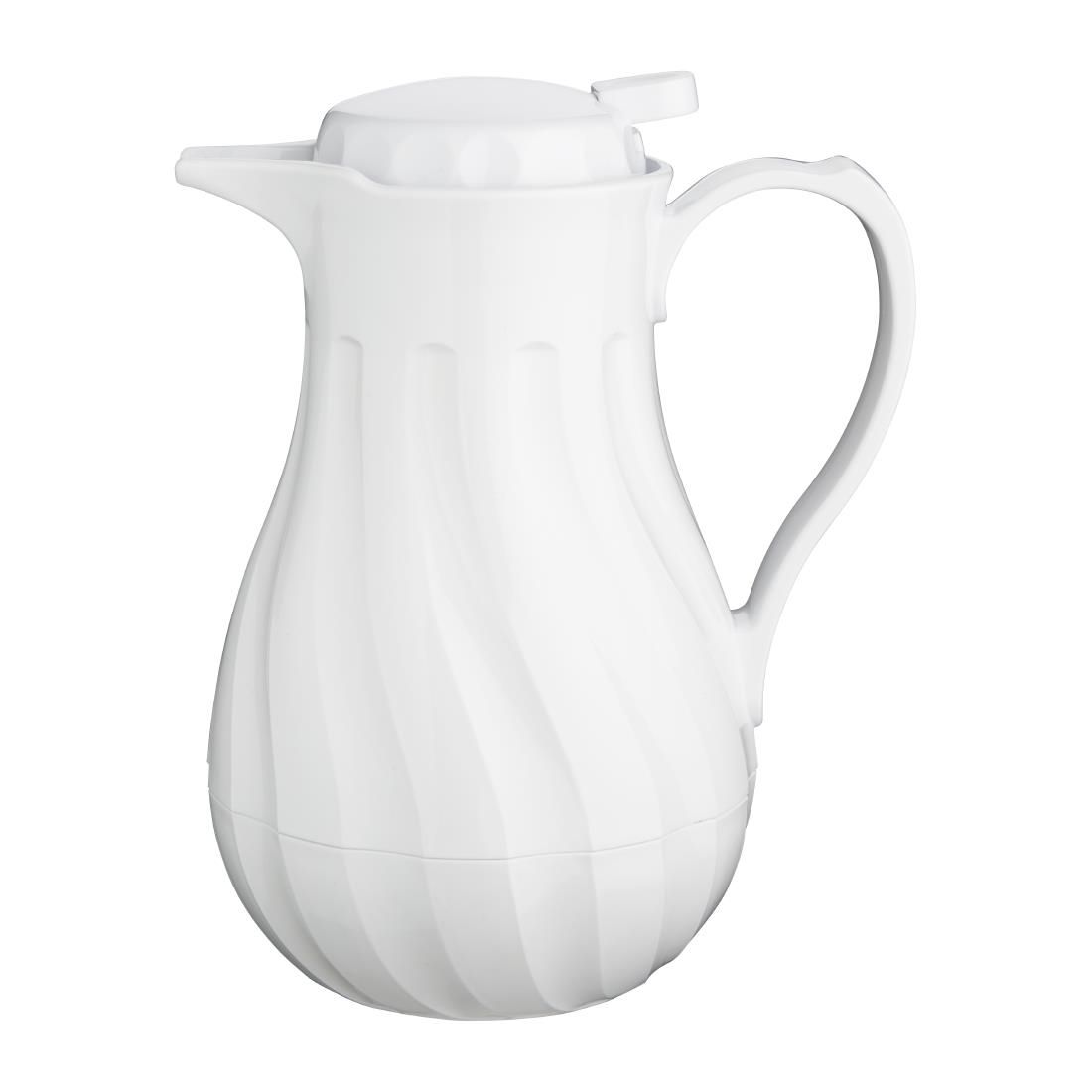 Olympia Insulated Swirl Jug White - 1.2Ltr 40.57fl oz
