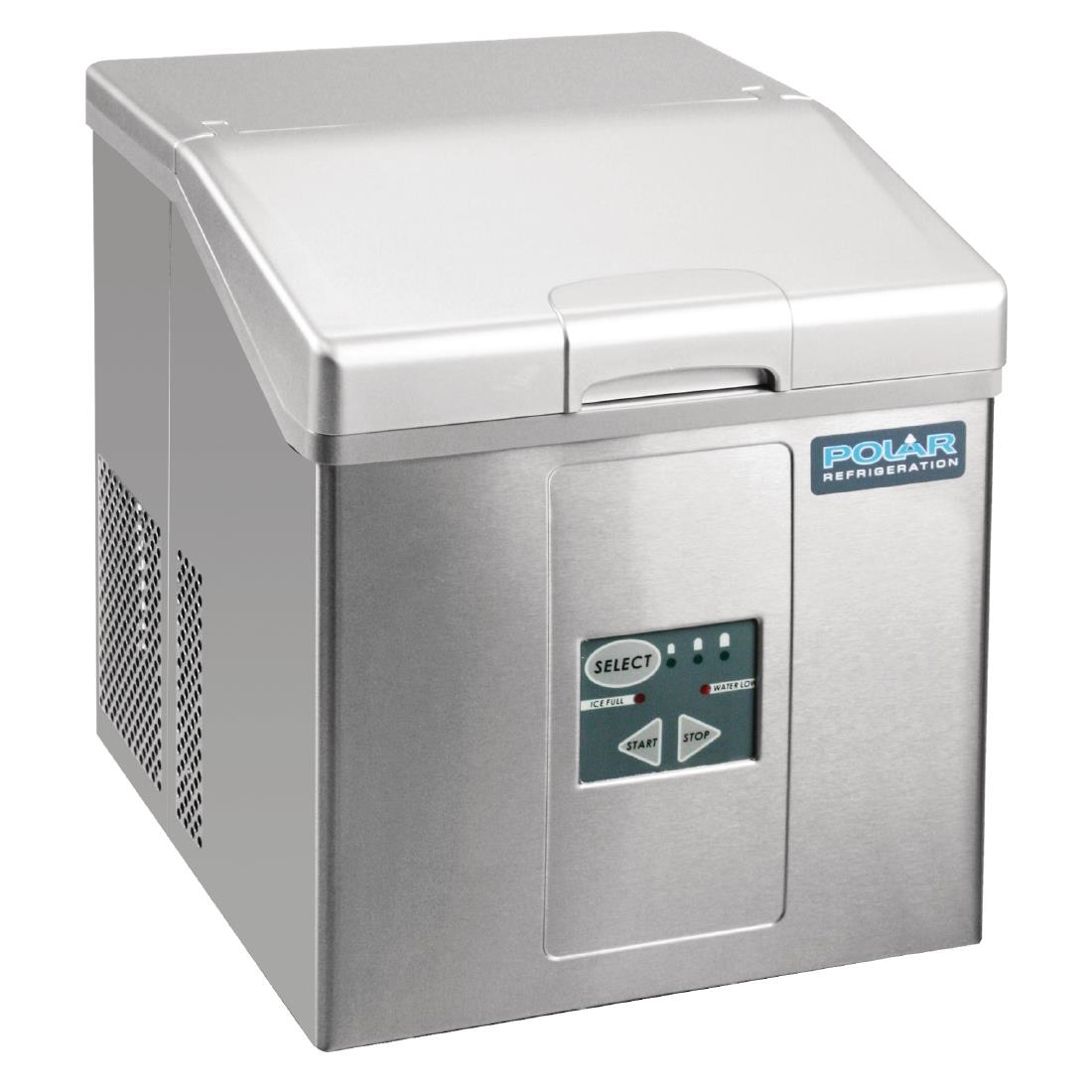 Polar C-Series Countertop Ice Machine 15kg Output - Stainless Steel - Image 2